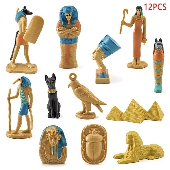 Mini Figurines Set 12x The Ancient Egypt Toob Mini Figures by Safari Ltd - Picture 2 of 5